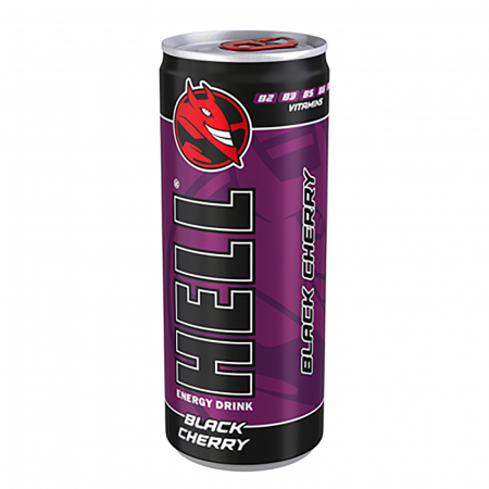 Bautura Energizanta cu gust de cirese, 24 x 0.25 L, Hell Energy [1]