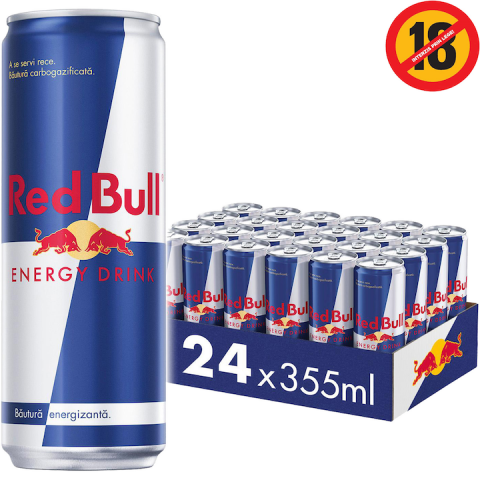 Bauturi - Bautura Energizanta Doza 24 x 0.355 L, Red BullÂ 
