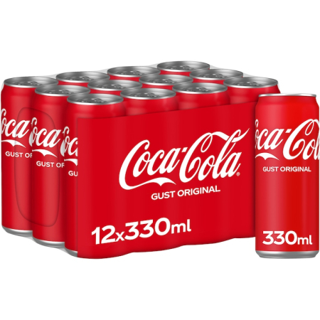 Bauturi carbogazoase - Bautura Racoritoare Carbogazoasa, Coca-Cola, 12 x 0.33 l