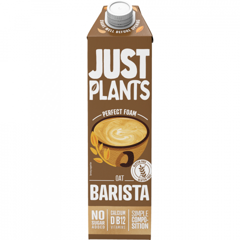 Alimente de baza - Bautura vegetala Barista, fara zahar, 1L, JUST PLANTS