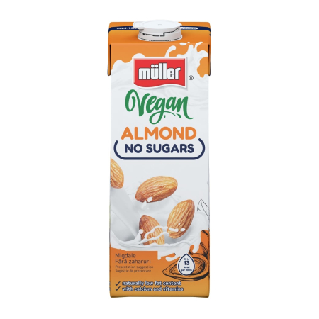 Produse Horeca - Bautura vegetala pe baza de Migdale, fara zaharuri, Muller, 1L-Vivomarket.ro