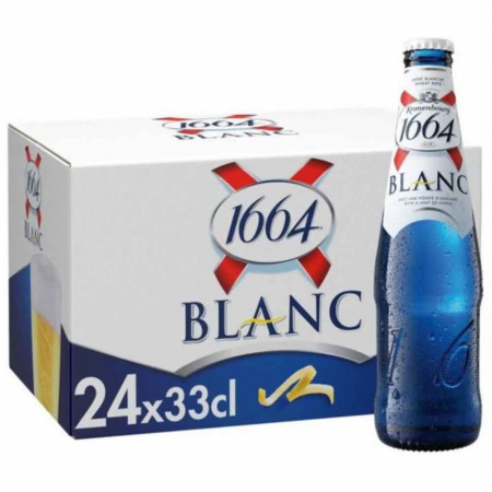 Bauturi alcoolice - Bere alba Kronenbourg 1664 Blanc bax 0.33L x 24 sticle
