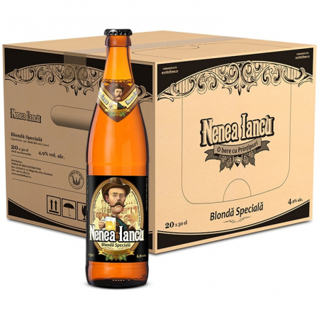 Beri - Bere blonda Nenea Iancu sticla 20 x 0.5l
