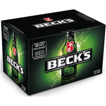 Beri - Bere Blonda Beck's, Sticla, 24 x 0.33l