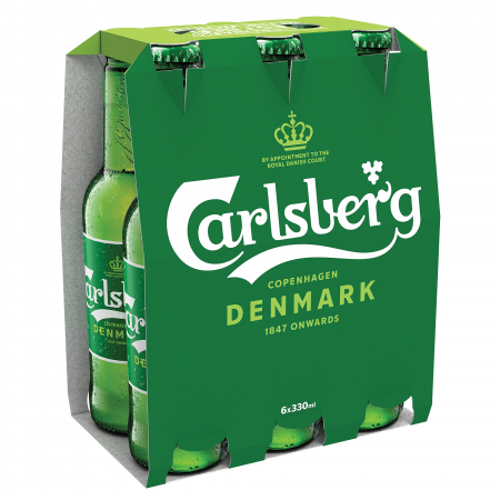 Bauturi - Bere Blonda Carlsberg, Sticla, 6 x 0.33l