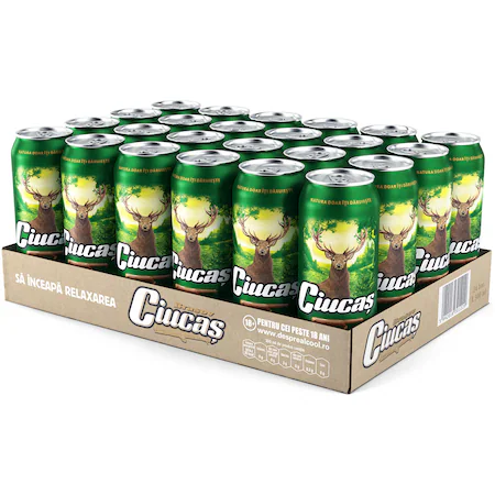 Beri - Bere blonda Ciucas, doza 24 x 0.5l