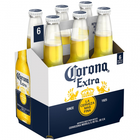 Bauturi - Bere Blonda Corona Extra, Sticla, 6 x 0.355l