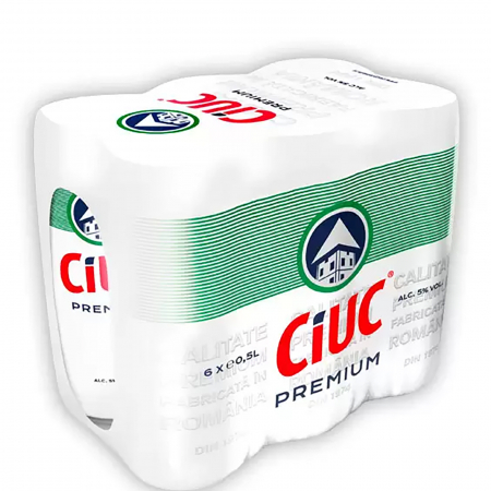 Bauturi - Bere blonda doza, Ciuc Premium, 0.5 l x6