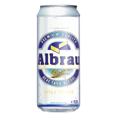Beri - Bere Blonda Fara Alcool Doza, 6 x 0.5 L, Albrau