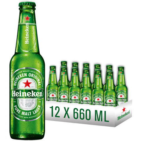 Beri - Bere Blonda Heineken, Sticla, 12 x 0.66 L