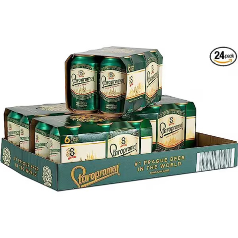 Beri - Bere blonda la doza, Staropramen, 24 x 0.5 L