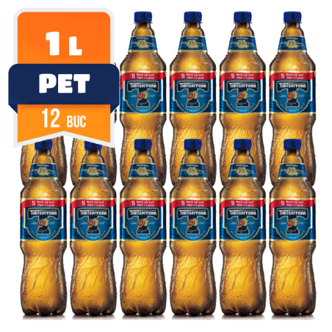 Beri - Bere blonda, Timisoreana, 12 x 1 L