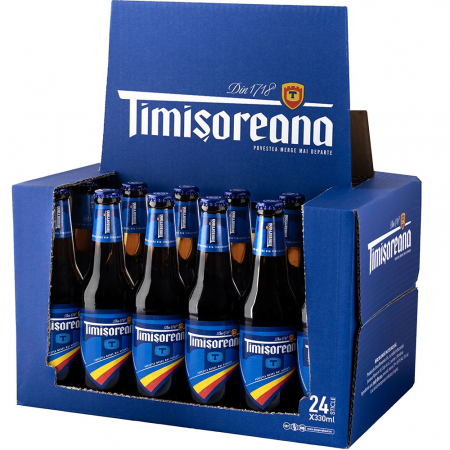 Beri - Bere blonda Timisoreana sticla 24x0.33l