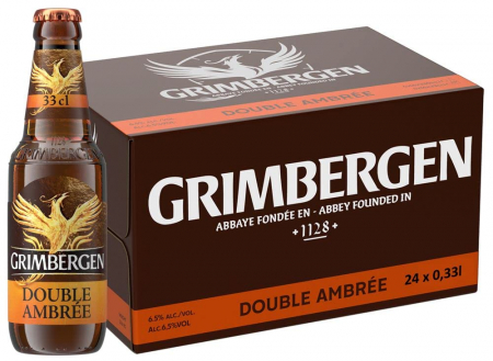 Beri - Bere bruna, Grimbergen, sticla, 24x0.33 l