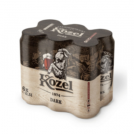 Beri - Bere bruna Kozel Dark, doza, 6 x 0.5l