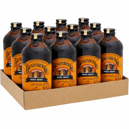 Beri - Bere Bundaberg fara alcool aromatizata Root, sticla, 12 x 375ml