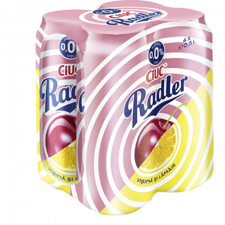 Bauturi - Bere fara alcool, cu visine si lamaie, Ciuc, 0.5 l x 4
