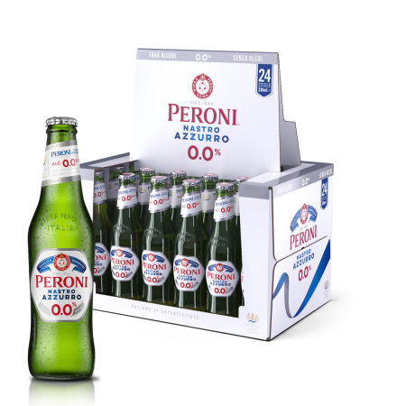 Beri - Bere fara alcool Peroni, sticla, 24 x 0.33l