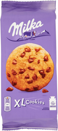 Biscuiti cu ciocolata, Milka Cookies Xl Choco, 184 g [0]