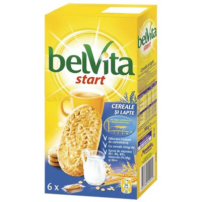 Bacanie - Biscuiti cu cereale integrale si lapte, BelVita Breakfast, 300 g-Vivomarket.ro