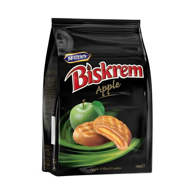 Dulciuri - Biscuti cu Crema de Mere, Biskrem, 160 g