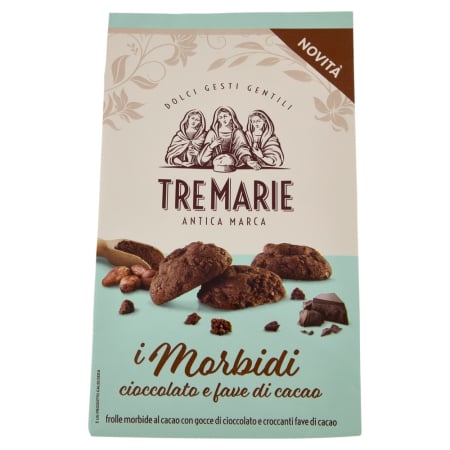 Dulciuri - Biscuiti I Morbidi Tre Marie cu Cacao si Ciocolata, Biscuiti Moi, 300 g