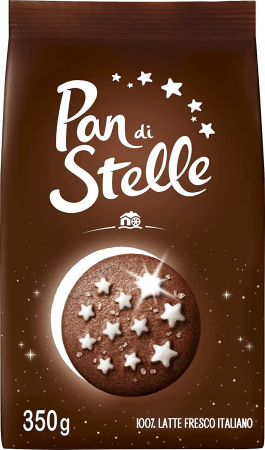 Biscuiti Pan di Stelle cu cacao, ciocolata si lapte proaspat, Mulino Bianco, 350 g [0]