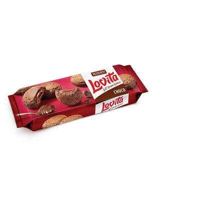 Dulciuri - Biscuti cu Umplutura de Cacao, Lovita Soft Cream, Roshen, 127 g