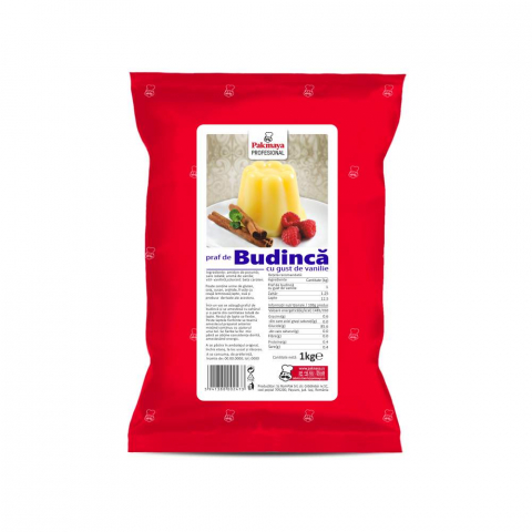 Bacanie - Budinca de Vanilie Profesional, 1 Kg, Pakmaya