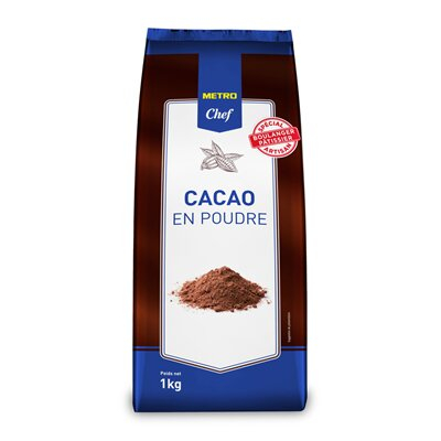 Alimente de baza - Cacao Neagra Pudra, 1 Kg, Metro Chef