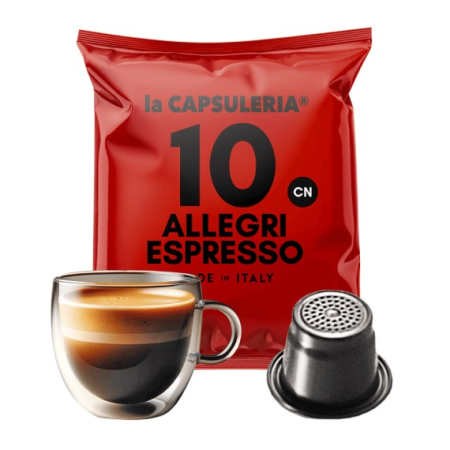 Cafea - Cafea Allegri Espresso, 100 capsule compatibile Nespresso, La Capsuleria