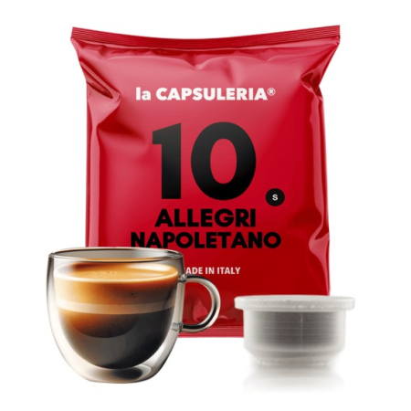 Cafea - Cafea Allegri Napoletano, 100 capsule compatibile Capsuleria