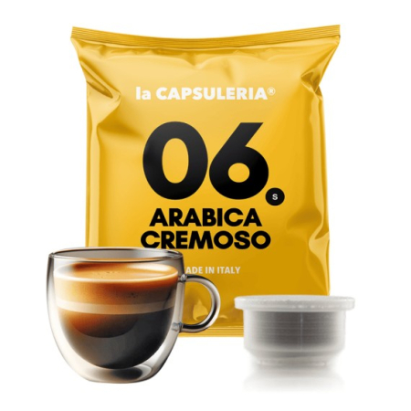 Cafea - Cafea Arabica Extra Cream, 100% Arabica, 100 capsule compatibile Capsuleria