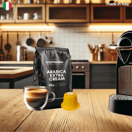Cafea Arabica Extra Cream, 10 capsule compatibile Nespresso, La Capsuleria [4]