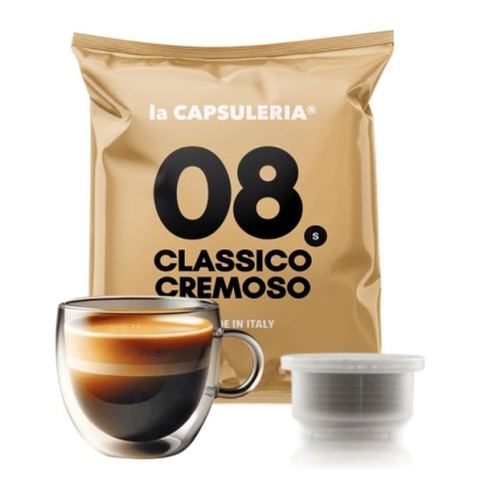 Cafea - Cafea Classico Cremoso, 100 capsule compatibile Capsuleria