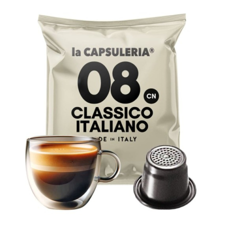 Cafea - Cafea Classico Italiano, 100 capsule compatibile Nespresso, La Capsuleria