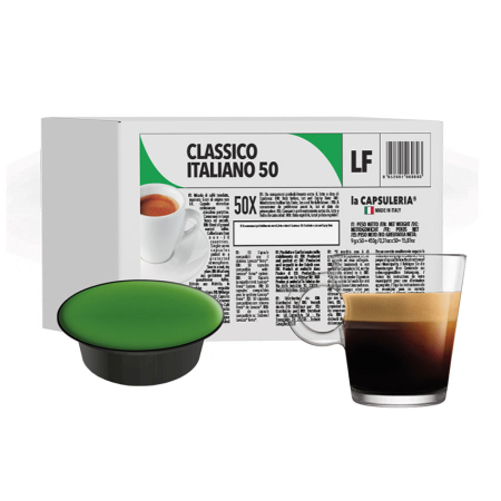 Cafea - Cafea Classico Italiano, 50 capsule compatibile Lavazza® Firma®*, La Capsuleria