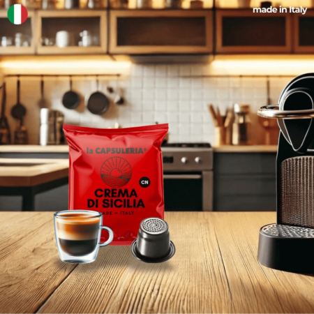 Cafea Crema di Sicilia, 100 capsule compatibile Nespresso [2]