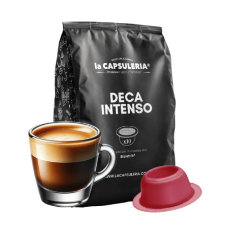 Cafea - Cafea Deca Intenso, 10 capsule compatibile Bialetti®*, La Capsuleria - Capsuleria.ro