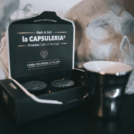Cafea Espresso Dark, 10 capsule compatibile Nespresso, La Capsuleria [5]