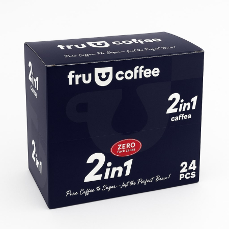 Noutati! - Cafea instant fara zahar, 2 in 1, FruCoffee-Vivomarket.ro