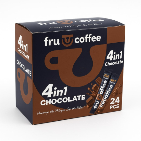 Produse Horeca - Cafea instant cu ciocolata, 4 in 1, FruCoffee-Vivomarket.ro