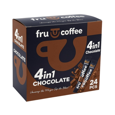 Noutati! - Cafea instant cu ciocolata, 4 in 1, FruCoffee-Vivomarket.ro