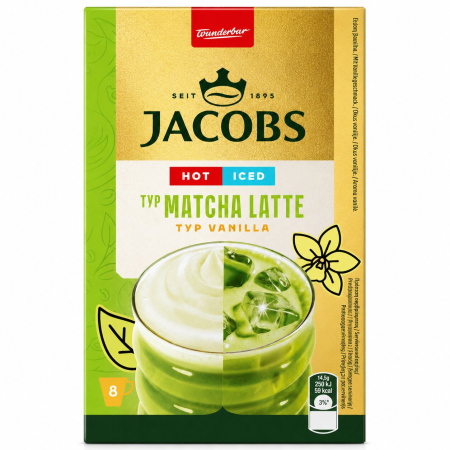 Produse Horeca - Bautura instant Matcha Latte Vanilla, plicuri 8 x 14.5 g-Vivomarket.ro