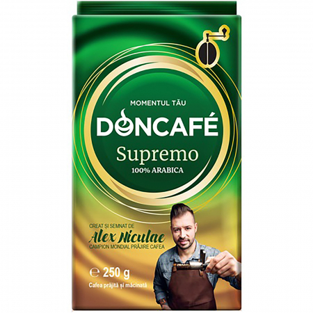 Cafea macinata 100% Arabica, Doncafe Supremo, 250 g [1]