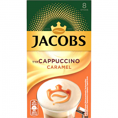 Produse Horeca - Cappuccino solubil cu caramel, Jacobs , 15 g x 8 plicuri