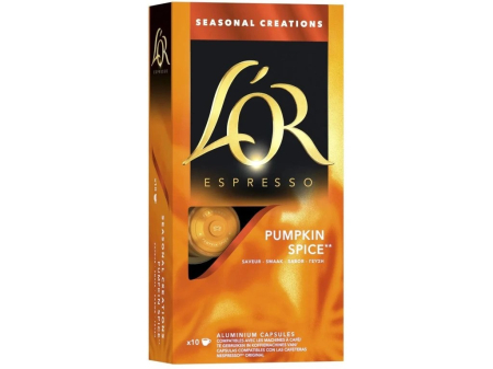 Noutati! - Capsule cafea compatibile Nespresso, L'OR Espresso Pumpkin Spice, 10 capsule-Vivomarket.ro