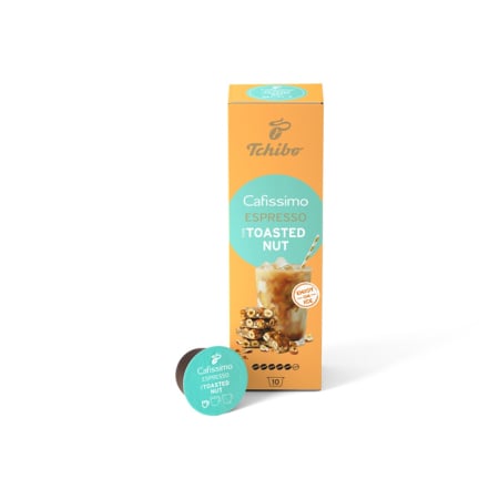 Bacanie - Capsule cafea Tchibo Cafissimo Espresso Toasted Nut, aroma nuci prajite, 10 buc