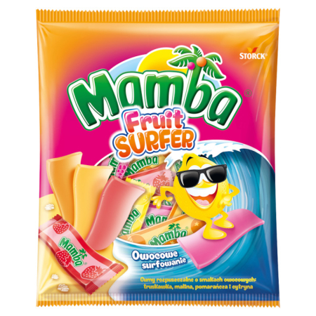 Noutati! - Caramele cu arome de fructe, Fruit Surfer, Mamba, 140 g