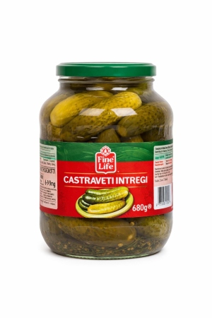 Conserve - Castraveti in Otet, 6-9 cm, Fine Life, 680 g